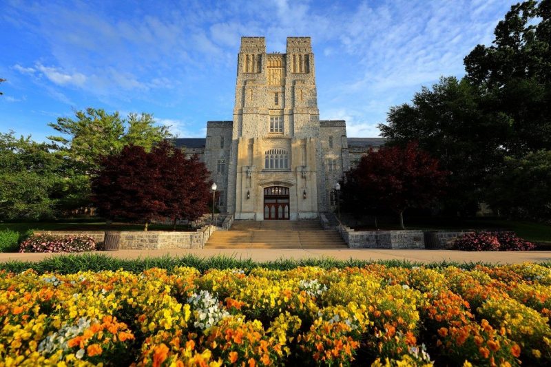 Burruss Hall on the campus of Virginia Tech